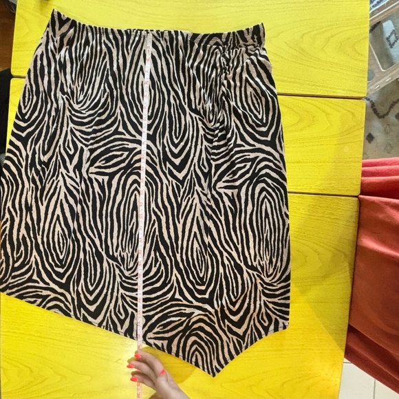 vintage 90s y2k zebra skirt stretchy - Picture 5 of 5
